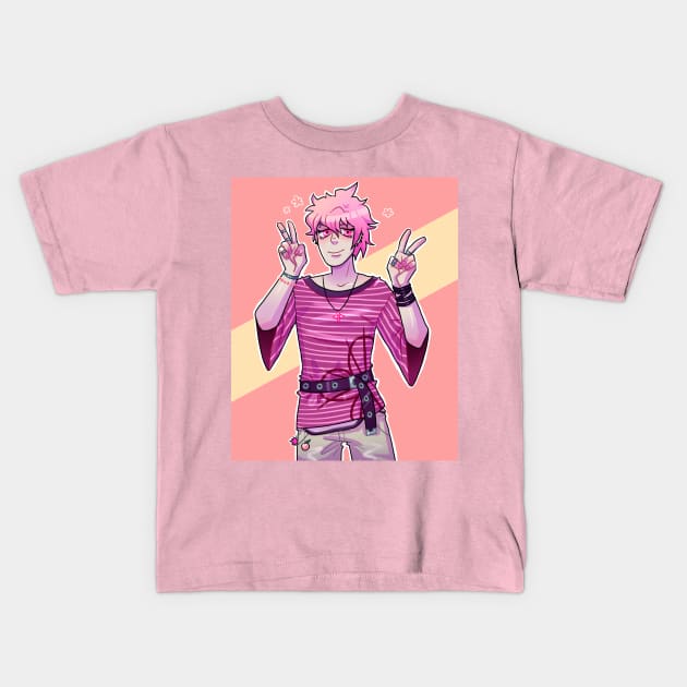 Pink Rantaro Kids T-Shirt by Furekah